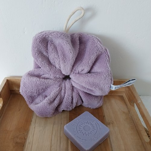 Fleur de douche micro éponge bambou
