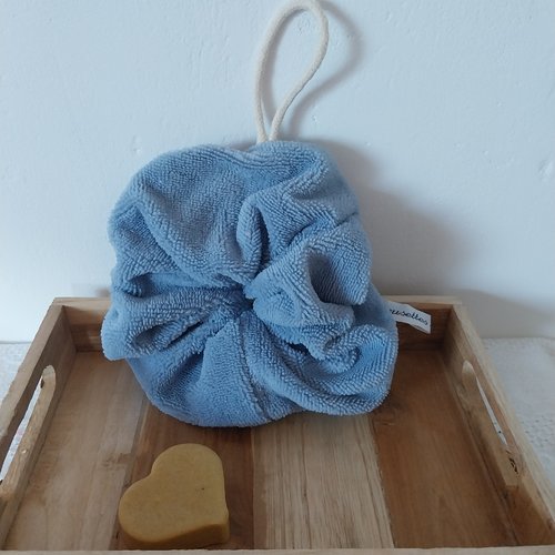 Fleur de douche micro éponge bambou