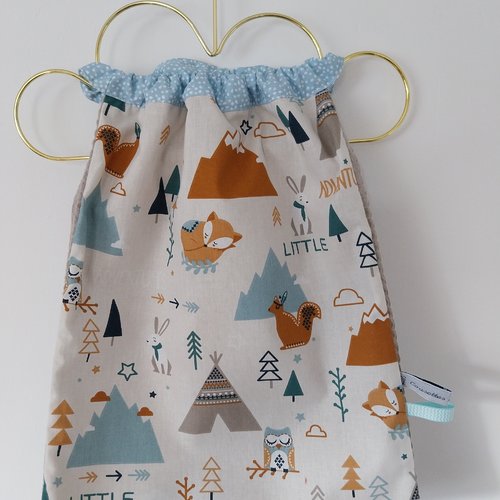 Serviette de cantine élastique, bavoir de cantine, maternelle