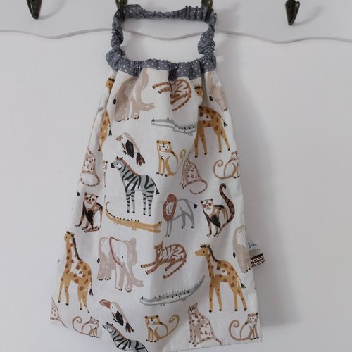 Serviette de cantine élastique, bavoir de cantine, maternelle
