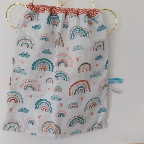 Serviette de cantine élastique, bavoir de cantine, maternelle