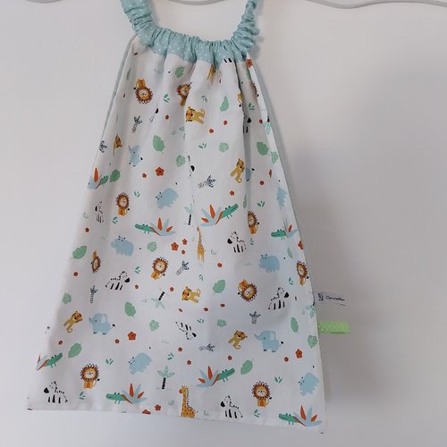 Serviette de cantine élastique, bavoir de cantine, maternelle