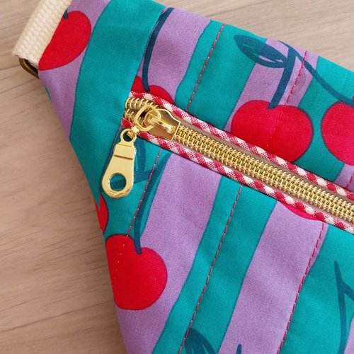 Sac banane adulte - cerise fifties