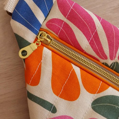 Sac banane - floral tropical pop