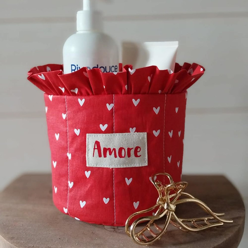 Panière à froufrou "amore"