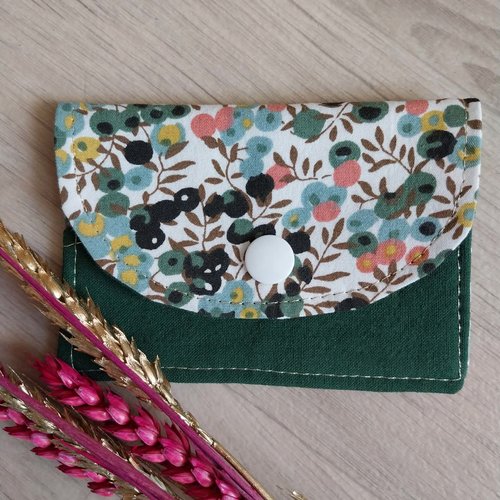 Petit porte carte - fleuris
