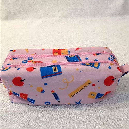 Trousse école rectangulaire double