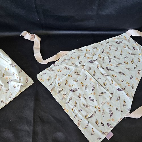 Ensemble tablier et toque de cuisine