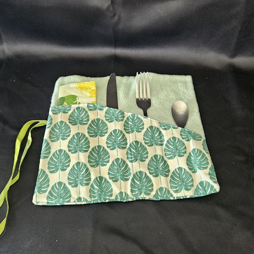 Lunch box - range couverts en tissu