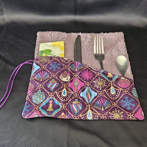 Lunch box - range couverts en tissu