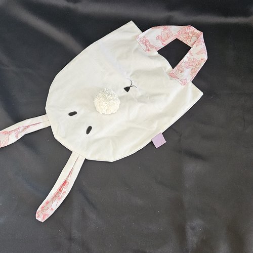 Sac en forme de lapin pour pâques