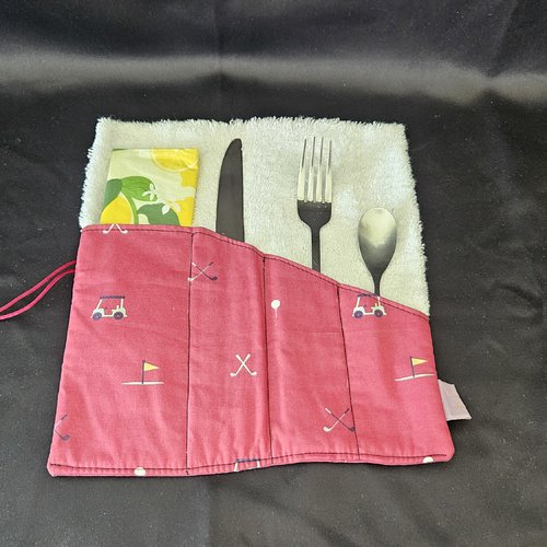 Lunch box - range couverts en tissu