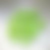 20 boutons coeur vert pastel pois blancs plastique 14 mm
