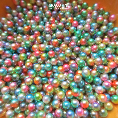 Lucia Crafts 3/4/5/6/8/10mm multicolore mixte pas de trous perles rondes vêtement Pearl 