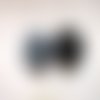 10 gros boutons yeux noirs ronds lisses plastique 20 mm