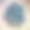 Grosses perles en calcédoine bleue, pierre naturelle véritable, 10mm