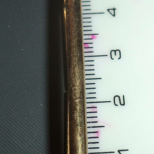 Passant de ceinture en métal couleur bronze largeur du passant 4 cm neuf 