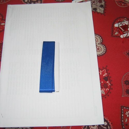 Ruban satin bleu largeur 2.5 cm 