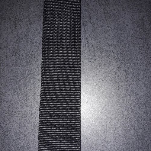 Sangle noire en polyester largeur 5 cm