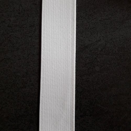 Élastique blanc largeur 3 cm