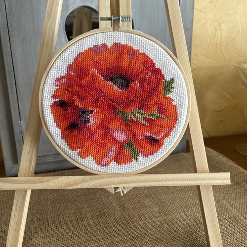 Broderie " les coquelicots "