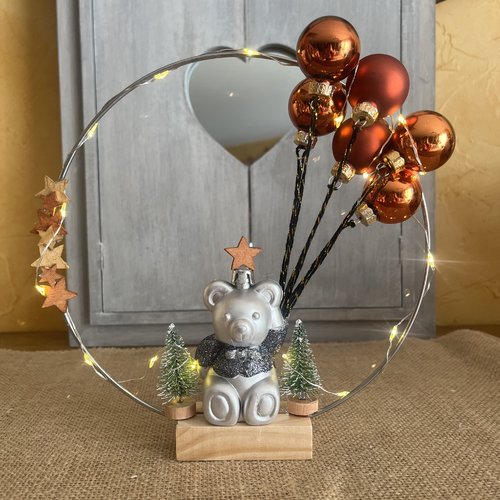 Décoration de noël pour bébé/ enfant " nounours festif "