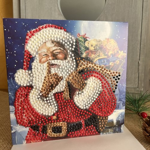Carte postale " père noël " et son enveloppe