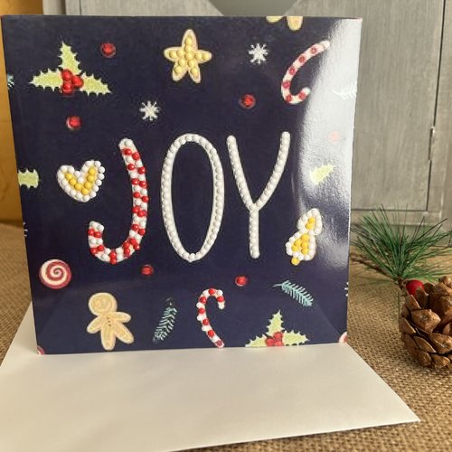 Carte postale " joy " et son enveloppe