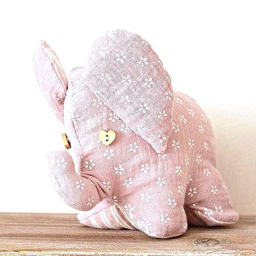 Elephant Tissu Decoration Elephant Decoration Chambre Bebe Couture Doudou Animaux Cadeau Bebe Fait Main Un Grand Marche