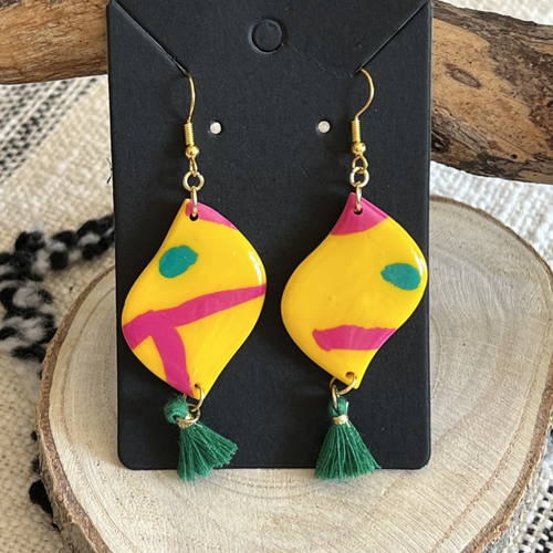 Boucle d'oreille sultane "amazonia"