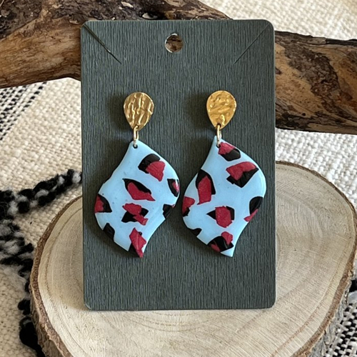 Boucle d'oreille sultane "wildblue"