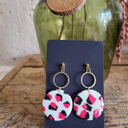 Boucles d ' oreille eclat léopard