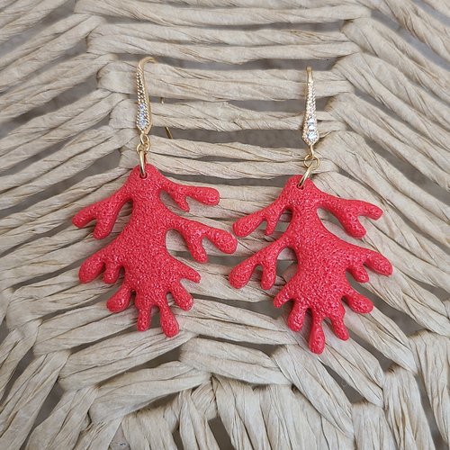 Boucles d' oreille coralia