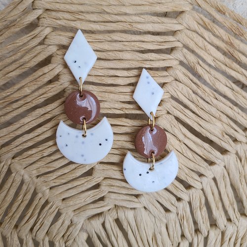 Boucles d' oreille terra luna