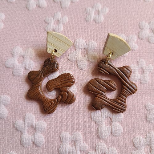 Boucles d' oreille " amazonia flow "