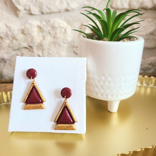 Boucles d' oreille triade royale