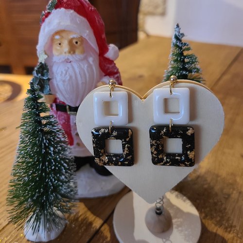 Boucles d' oreille nocturne dorée