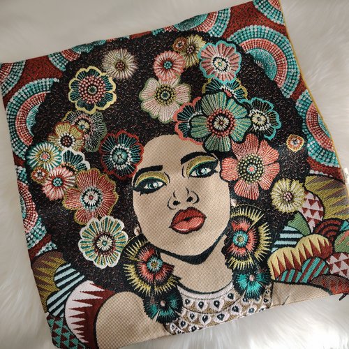 Housse de coussin "seventies"