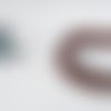Fils coton ciré chocolat 1 mm