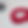 Fils coton ciré rouge 1 mm
