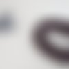 Fils coton ciré marron foncé 1 mm