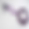 Ruban satin violet 12 mm
