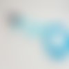 Ruban satin turquoise 12 mm