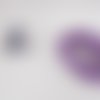 Fils coton ciré lavande 1 mm