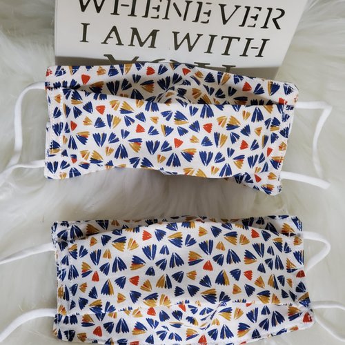 Masque de protection enfant / lot de 2 masques  en tissu