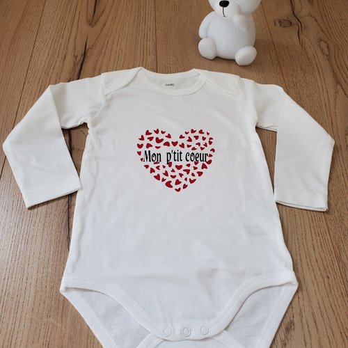 Body  personnalisé 6/12 mois/vêtement mixte enfant
