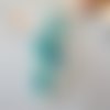 Boucles d'oreilles fuseau bleu/vert - crochet en acier chirurgical - 2788760