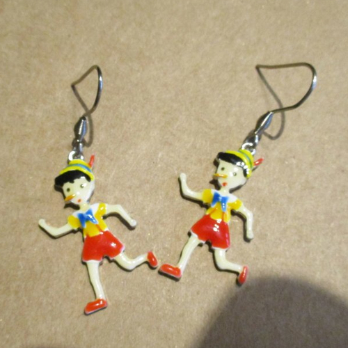 Boucles d'oreilles pinocchio