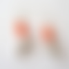 Clips boucles d'oreilles dauphins et perles de corail