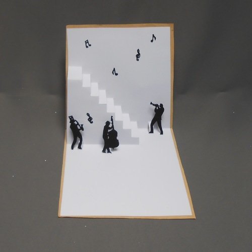 Carte Kirigami Anniversaire L Escalier Musical Un Grand Marche